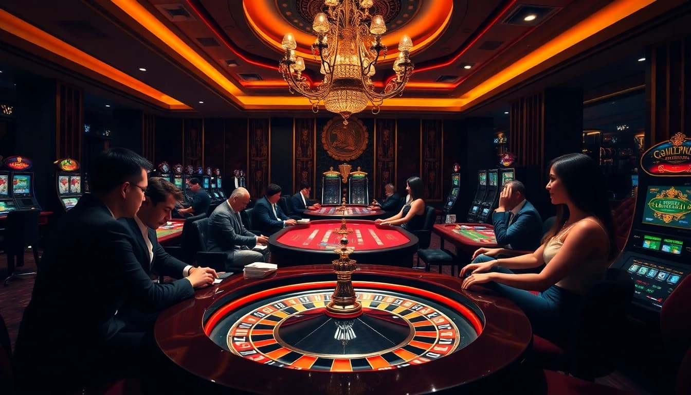 Engage in thrilling casino games at https://ecogreenbuilders.in/contact/ with vibrant roulette and poker tables.