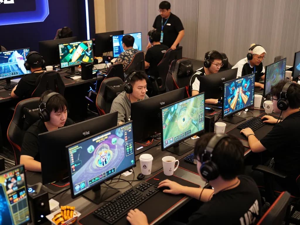 Engaging players experiencing the kp88 game at a lively online tournament, showcasing competitive atmosphere.