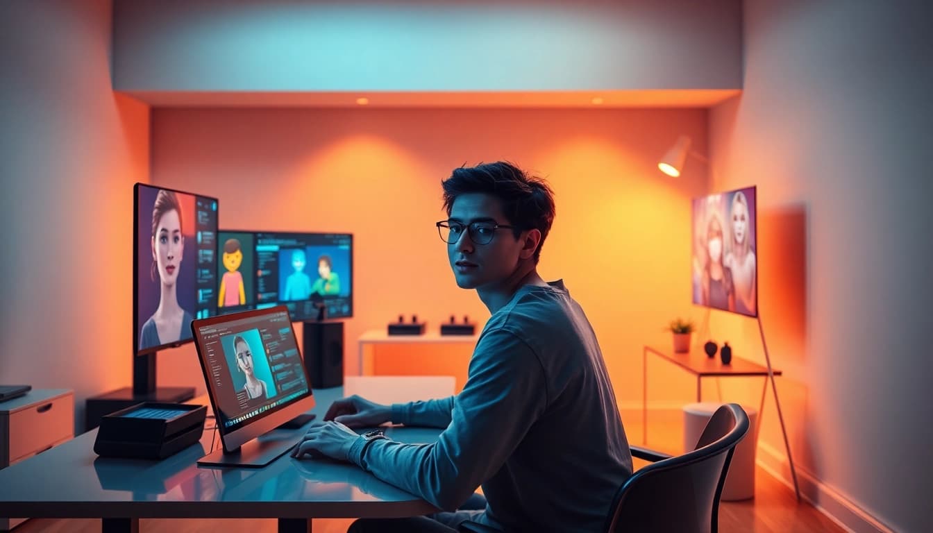 Engaging NSFW character AI chat displayed in a modern digital workspace.