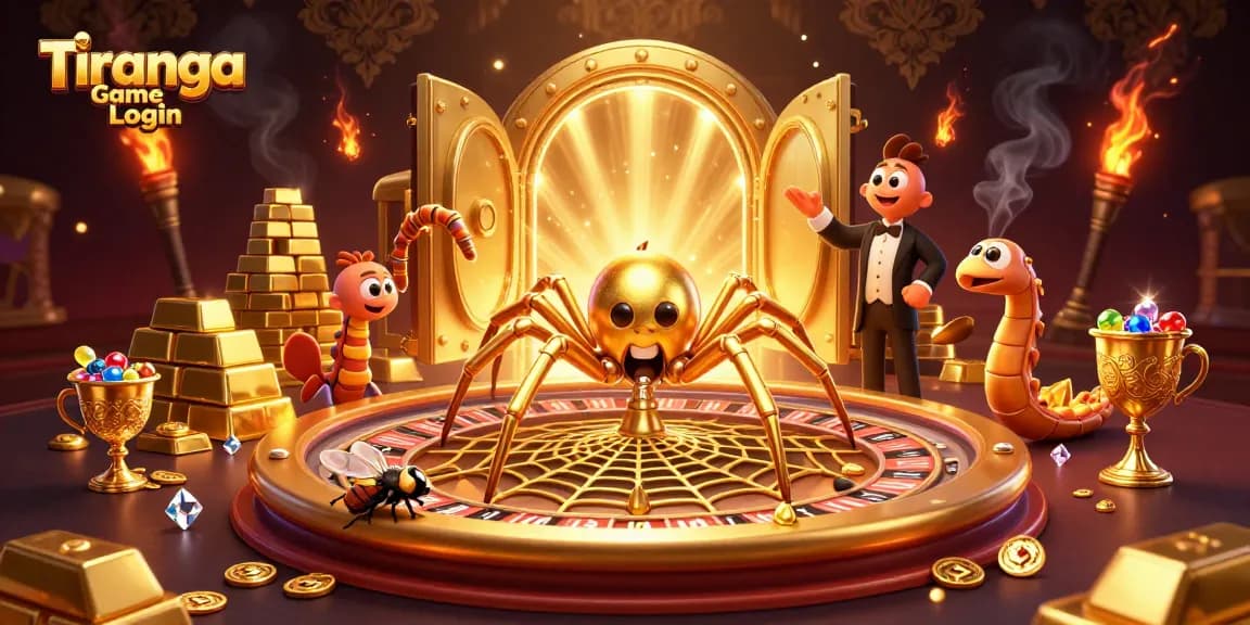 Tiranga Game Login: Spin the roulette wheel with a golden spider and win treasures!
