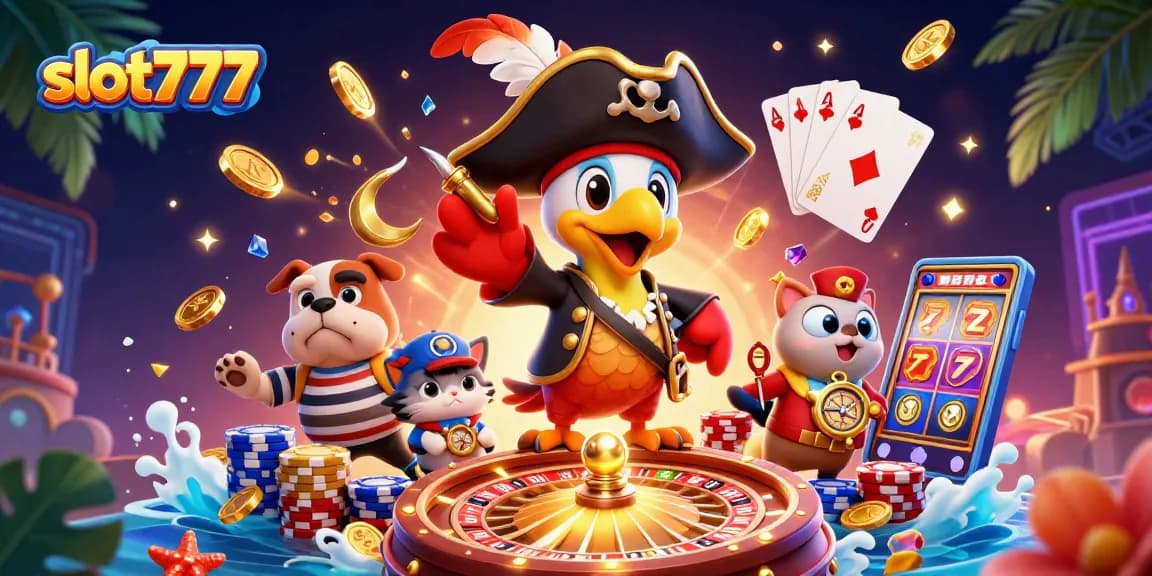 Experience thrilling gameplay with slot777 as cascading coins and vibrant gems illuminate the casino scene.