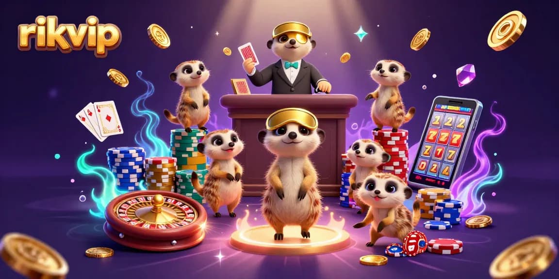 Experience dynamic gaming fun at rikvip with meerkats running an elaborate casino operation.