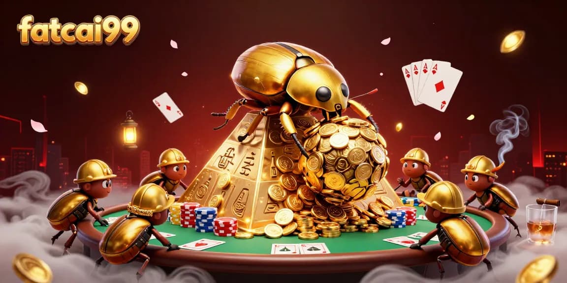 Experience thrilling gameplay at fatcai99 with vibrant casino elements amidst a dynamic scene.