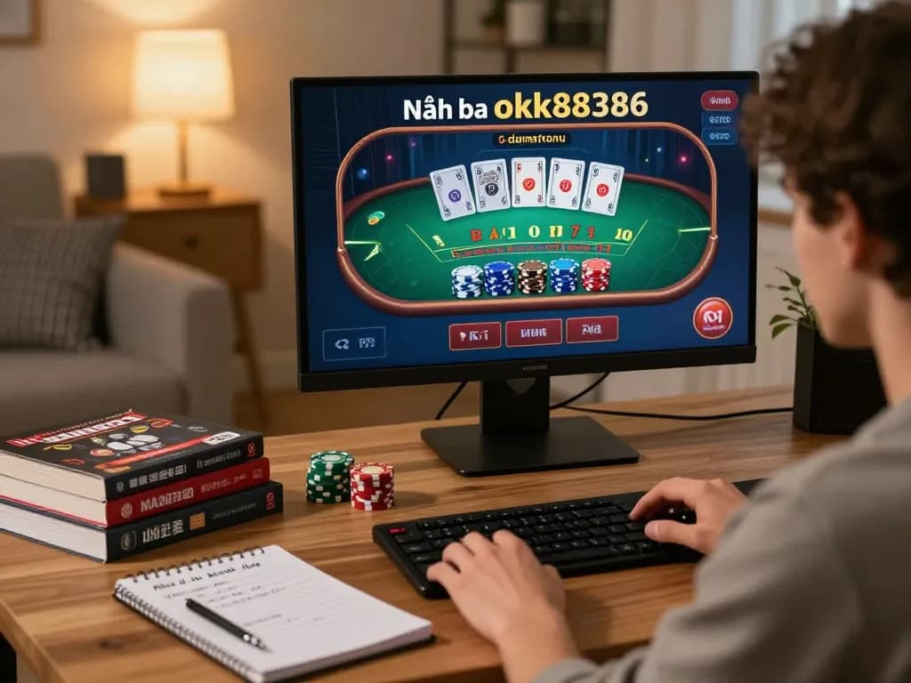 Engaging online gaming scene with Nhà cái ok88386 showcasing live dealer blackjack strategy and responsible gaming