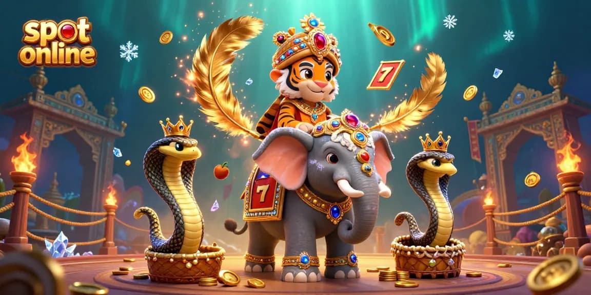 Menangkan permainan slot online dengan tumpukan koin emas dan simbol keberuntungan yang bersinar.