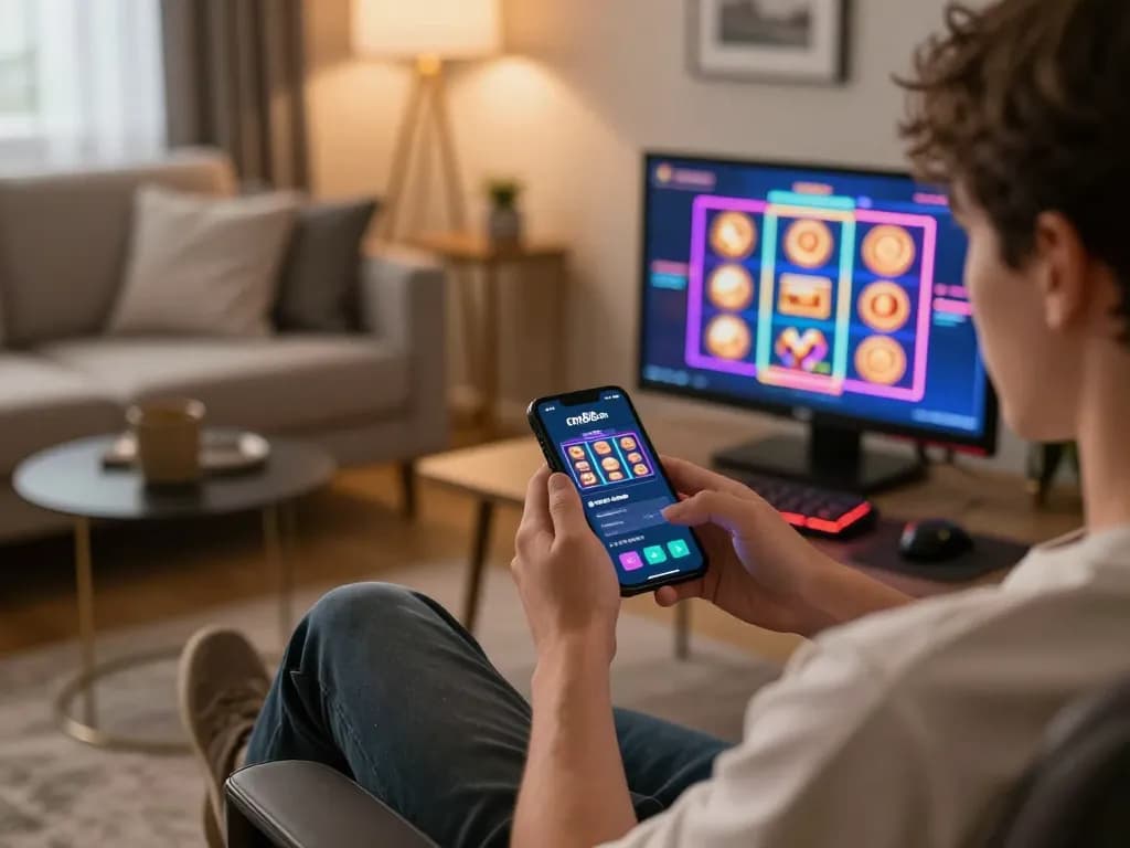 Engaging with cm88 com on a smartphone for an immersive online gaming experience.