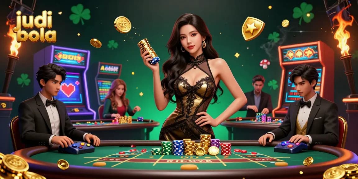 Experience judi bola excitement with a glamorous scene of high-stakes betting.