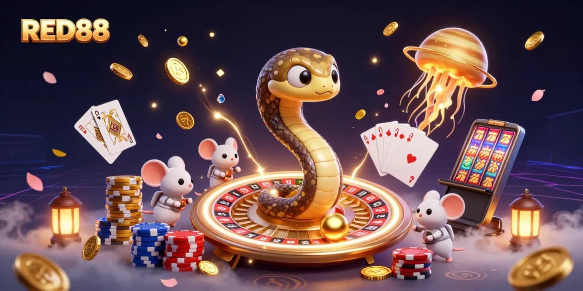 Engage with thrilling roulette action at RED88 featuring dynamic gameplay and colorful casino elements.