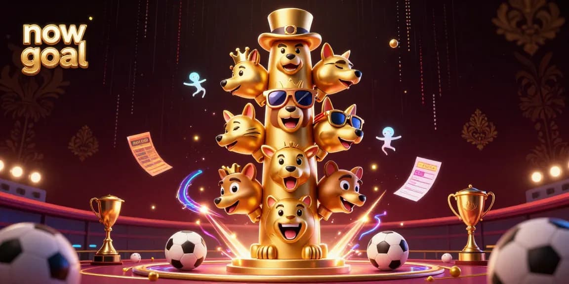 Bet on real-time scores with Now Goal in vibrant 3D casino illustration showcasing sports betting.