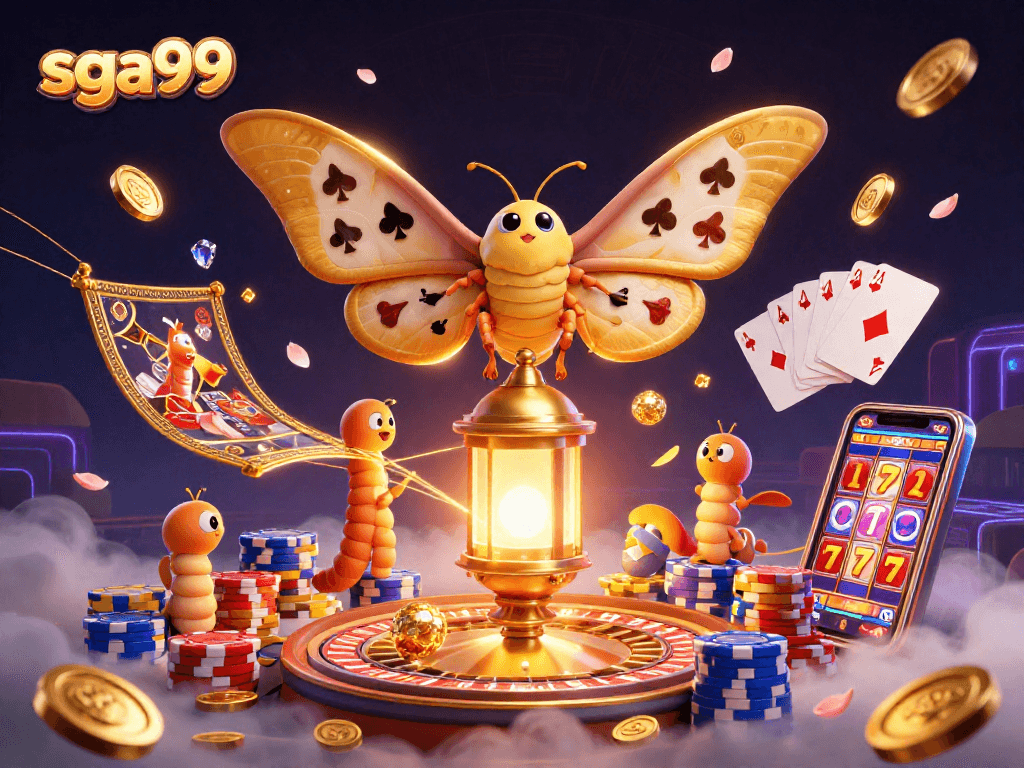 Experience the excitement of sga99 with vibrant casino elements and captivating golden designs.