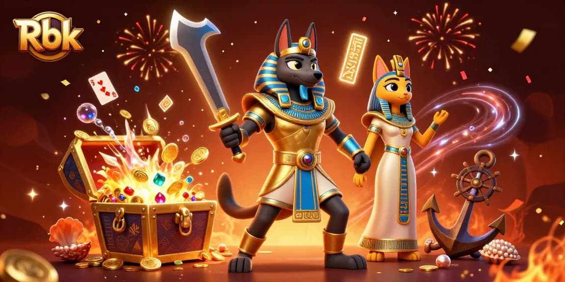 Rbk captivates with vibrant action in a high-stakes gambling scene featuring ancient symbols.