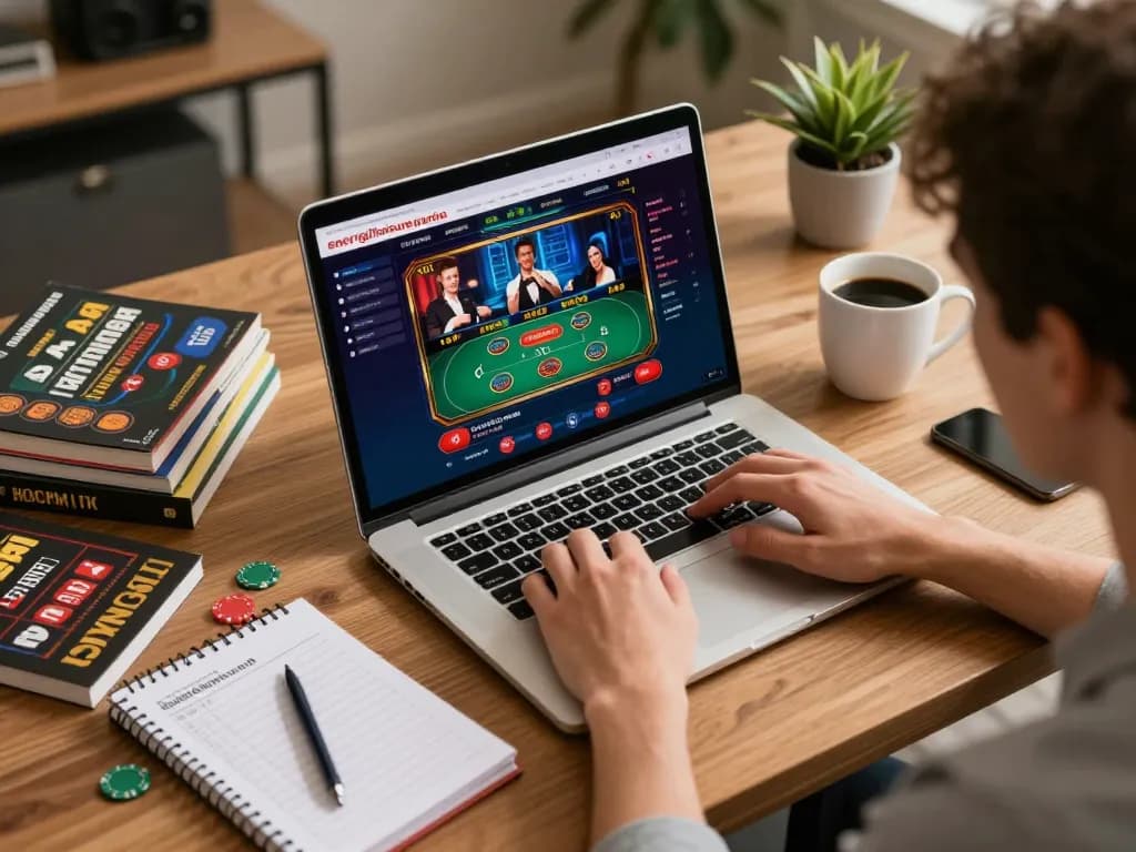 Player engaging with energileisureparks online casino while managing bankroll and strategies.