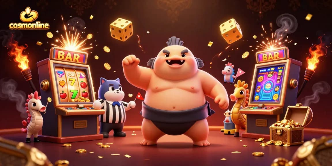 Experience the excitement of cosmonline casinos with 3D characters and vibrant gaming elements!