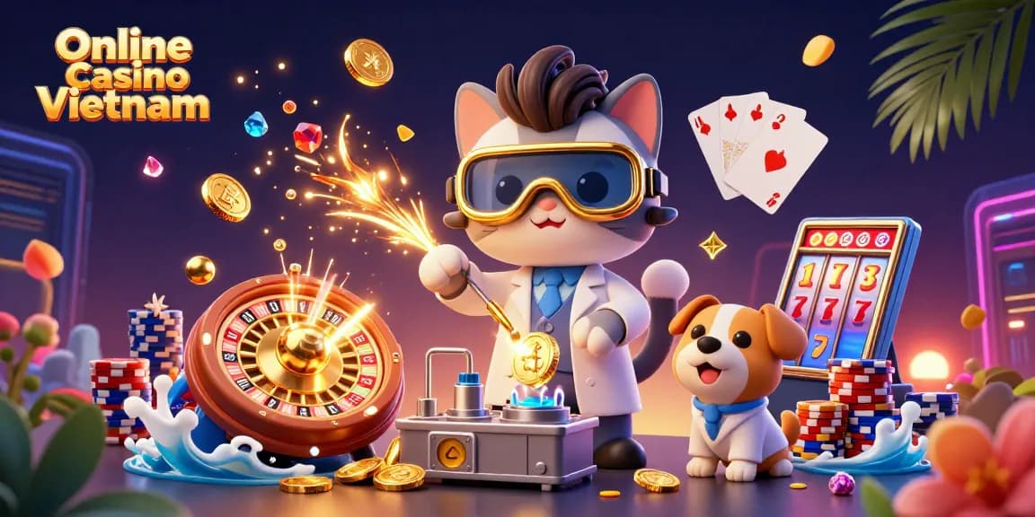 Experience online casino Vietnam with dynamic casino elements and a lively mad scientist scene.