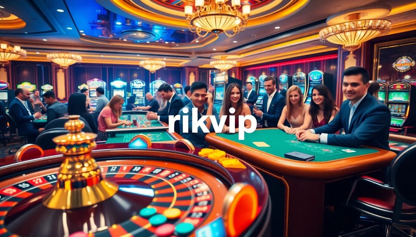 Experience the thrill of gambling at rikvip with exciting casino games, roulette, and engaging players.