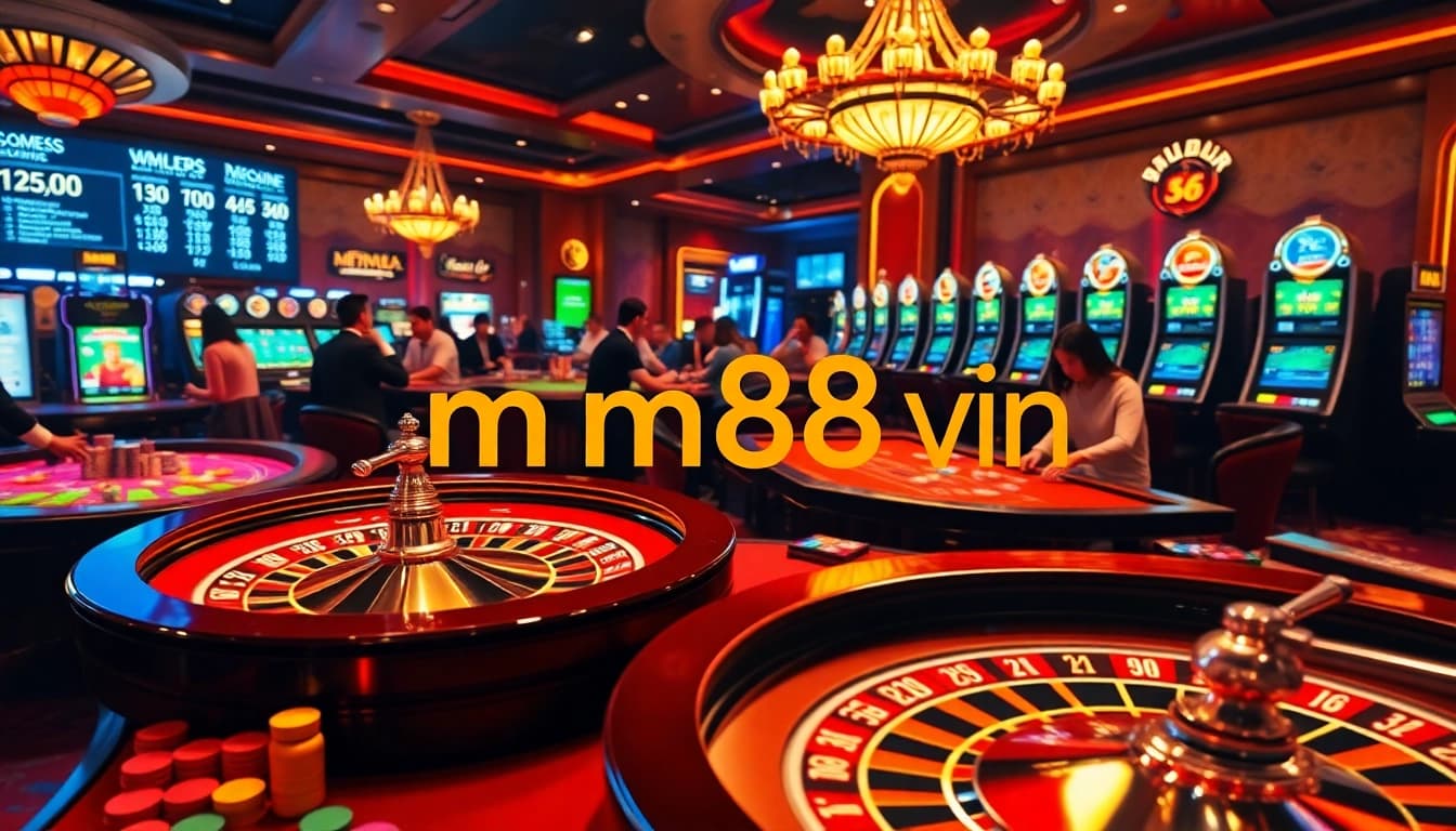 Engage in the thrilling world of mm88 vin with vibrant casino games and betting action.
