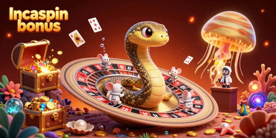 Experience the thrill of the Incaspin bonus with astronaut mice betting on a cosmic roulette