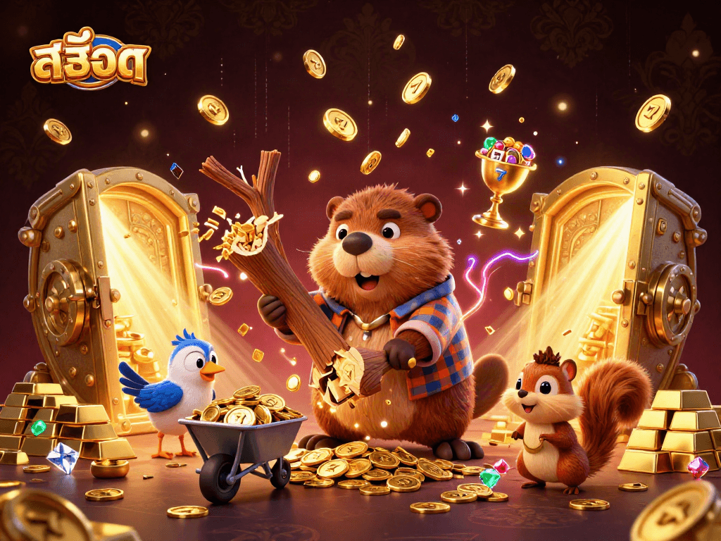 Spin the slots with สล็อต and watch golden coins rain from lucky cartoon characters!