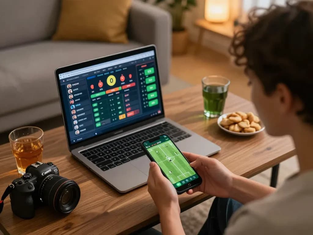 Experience the excitement of online betting with zx88 on your smartphone in a cozy home setting.