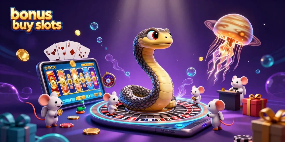 Engage with bonus buy slots as mice bet on a cosmic roulette wheel with detailed 3D elements.