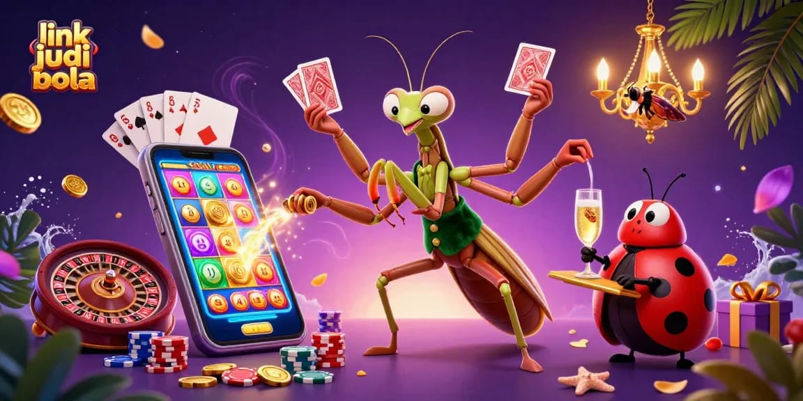 Engage with the excitement of link judi bola through vibrant 3D casino characters and gambling elements.