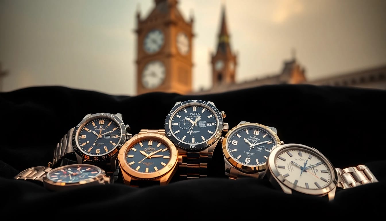 Exquisite replica watches highlighting craftsmanship and luxury in an elegant setting.
