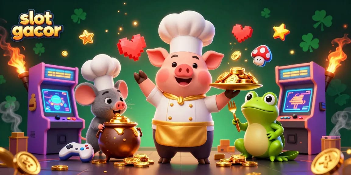 Menangkan slot gacor dengan ilustrasi kasino 3D yang menampilkan karakter lucu dan elemen permainan menarik.