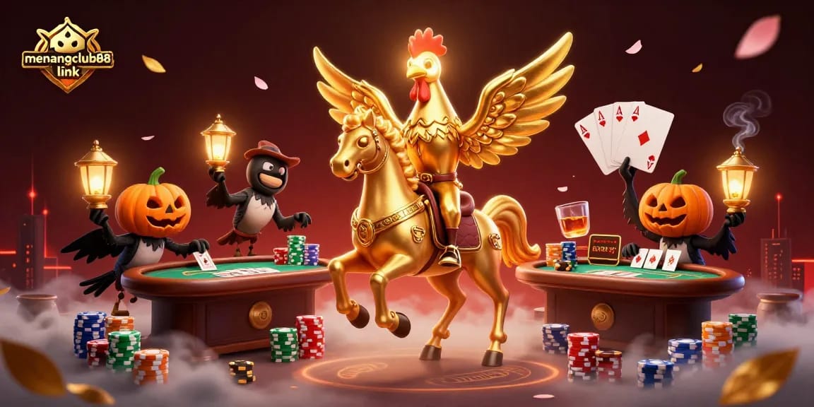 Experience vibrant gameplay at menangclub88 link featuring a Golden Rooster in an engaging casino environment.