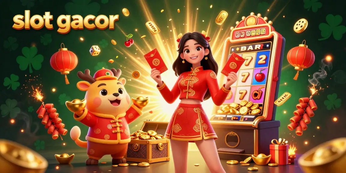 Play winning slot gacor games with vibrant characters amid jackpot celebrations bursting with excitement.