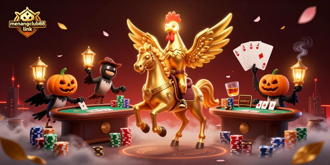 Experience vibrant gameplay at menangclub88 link featuring a Golden Rooster in an engaging casino environment.