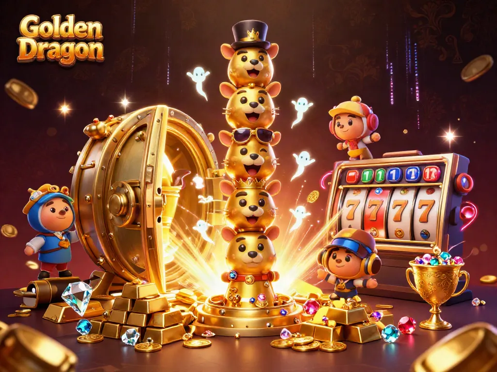 Golden Dragon น้ำที่เต็มไปด้วยการเล่นสล็อตในคาสิโน