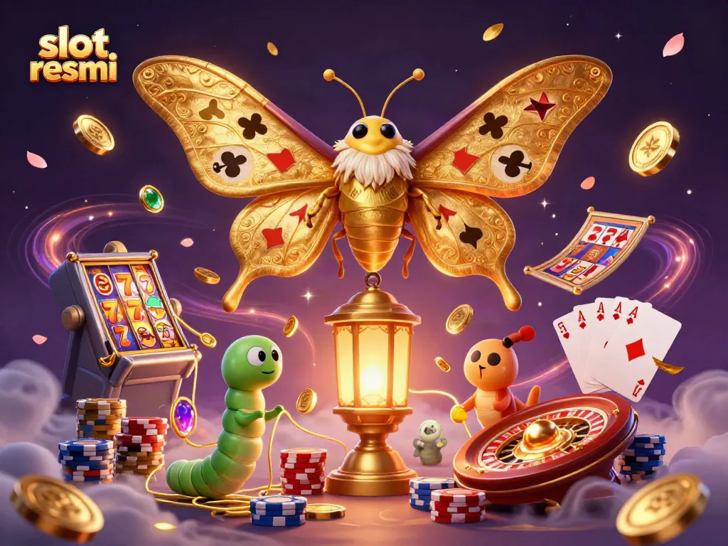 Experience thrilling winnings at slot resmi with vibrant energy and cascading treasures in this captivating scene.