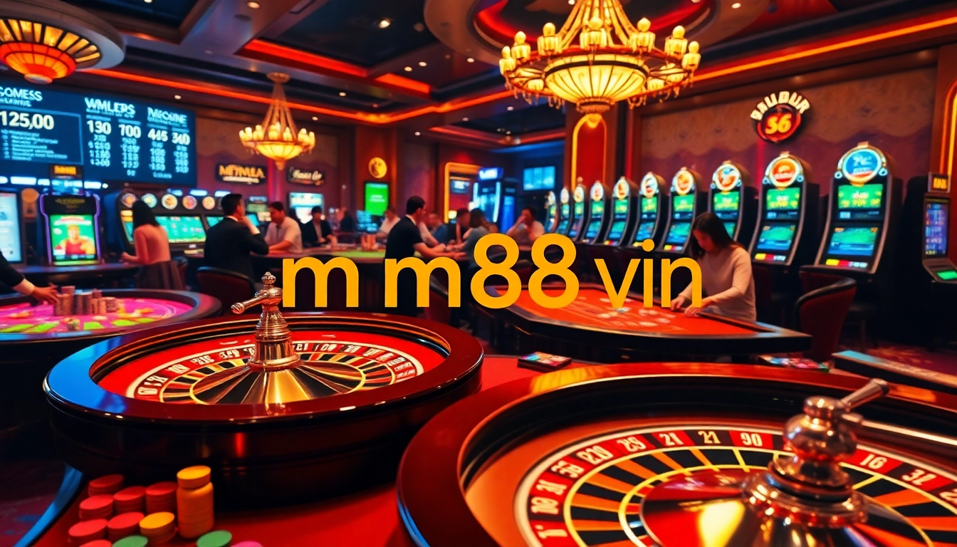 Engage in the thrilling world of mm88 vin with vibrant casino games and betting action.