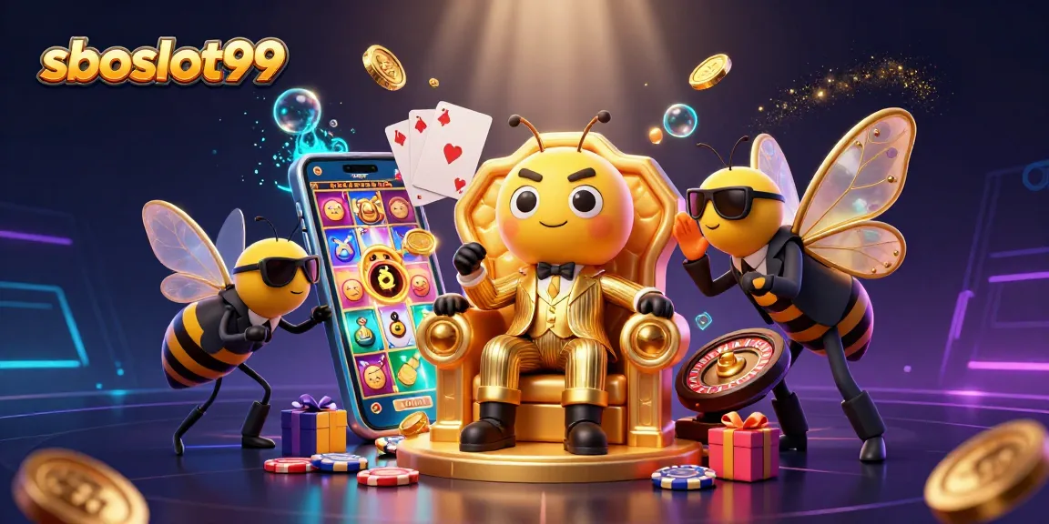 Experience thrilling gaming with sboslot99, featuring a vibrant casino scene filled with action and excitement.