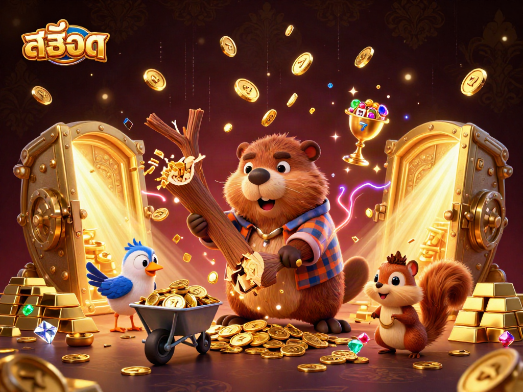 Spin the slots with สล็อต and watch golden coins rain from lucky cartoon characters!