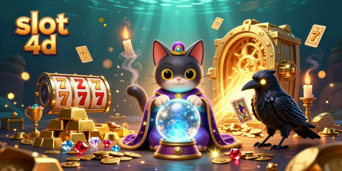 Experience immersive slot 4d excitement with a mystic cat, glowing raven, and rich treasures.