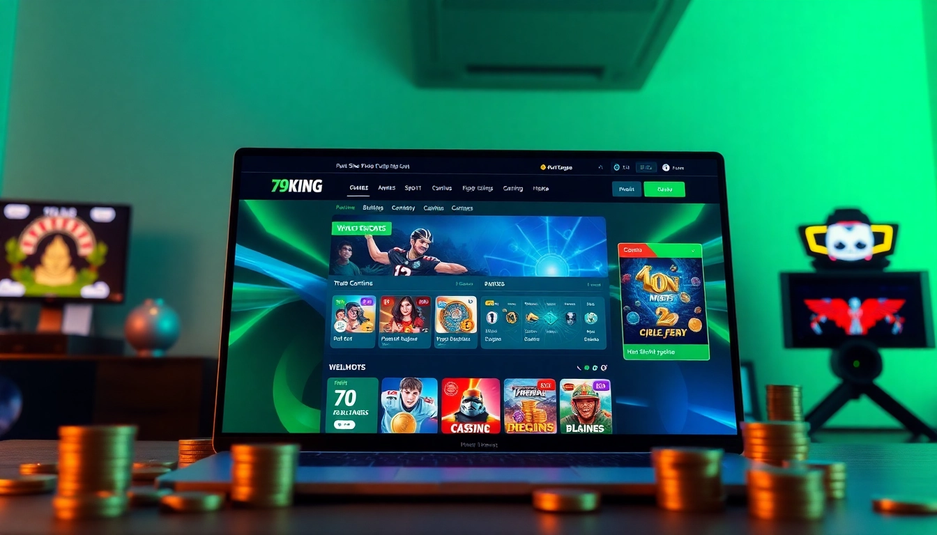 Explore the user-friendly interface of 79king's online betting platform with vibrant elements and engaging design.