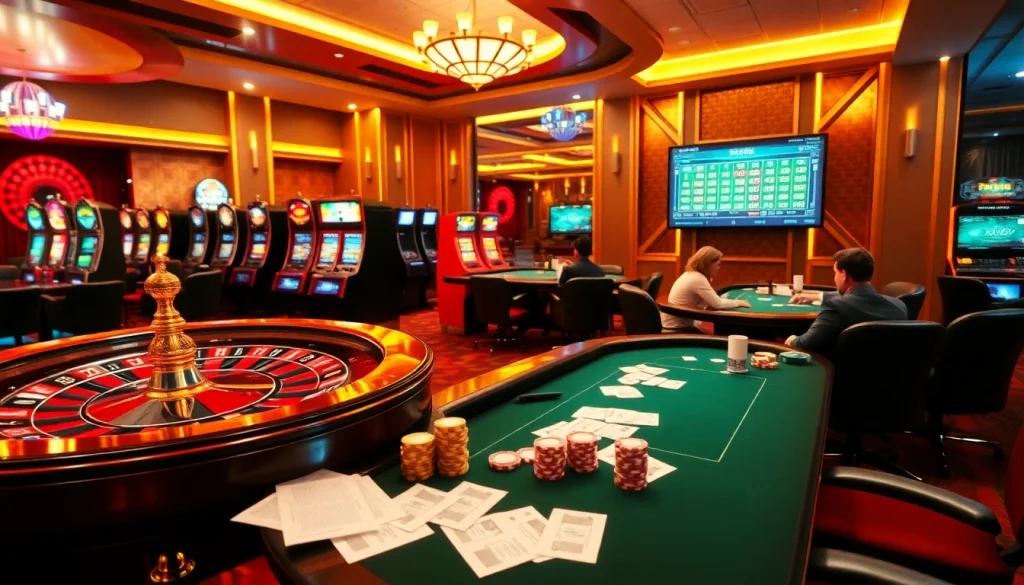 Experience excitement at https://xx88.vin/, featuring a vibrant casino atmosphere with roulette and poker games.