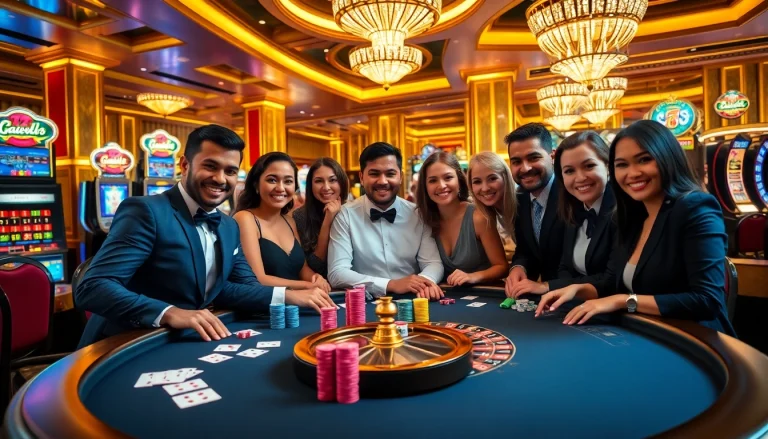 New888 players enjoying an exciting casino experience at a vibrant gambling table.