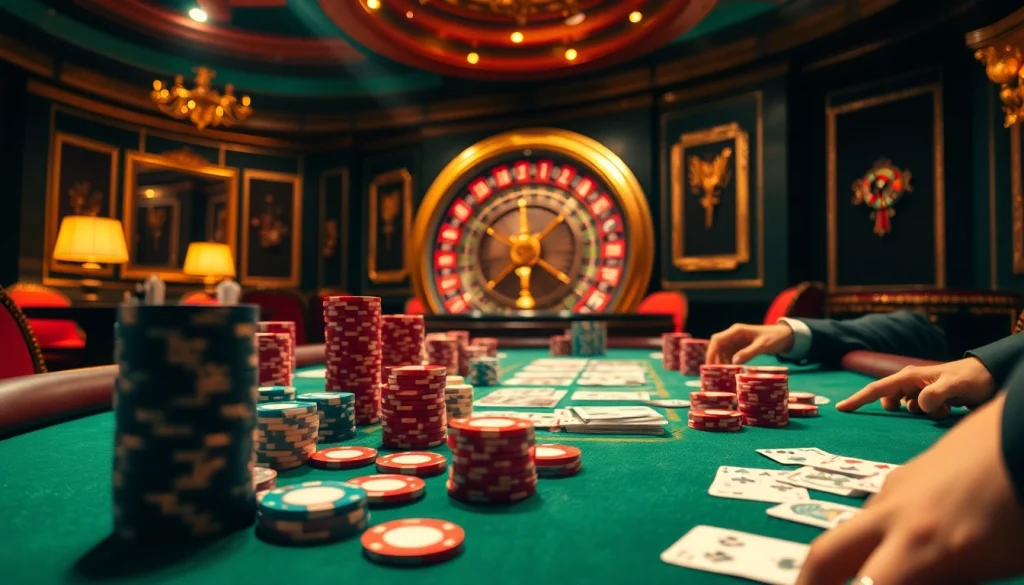 Master players strategizing around the poker table at https://xx88.ai/, showcasing vibrant chips and cards.