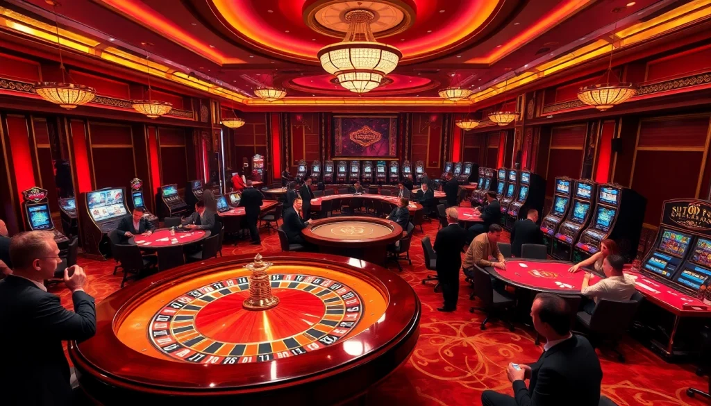 Engaged players at a vibrant casino table with the elite experience of https://go8.food/, capturing thrilling gambling moments.