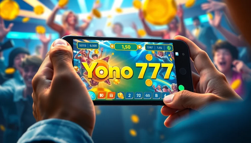 Engaging moment of Yono 777 mobile game, highlighting excitement and rewards.
