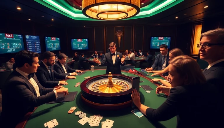 Experience the thrill of MK 8 games at a lively casino featuring roulette and poker.