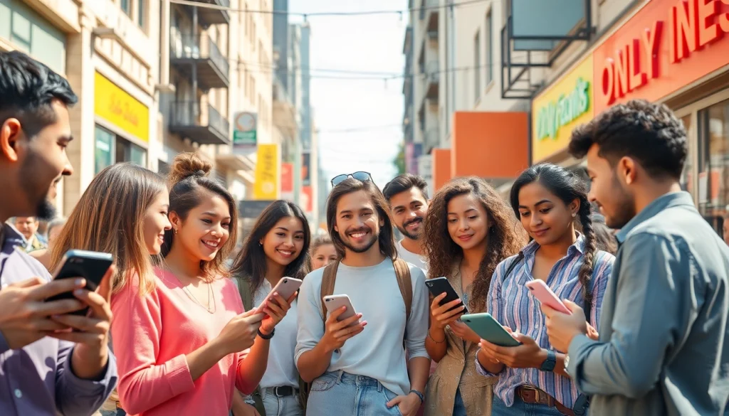 Discover OnlyFans Nearby Creators in a vibrant urban scene with diverse creators