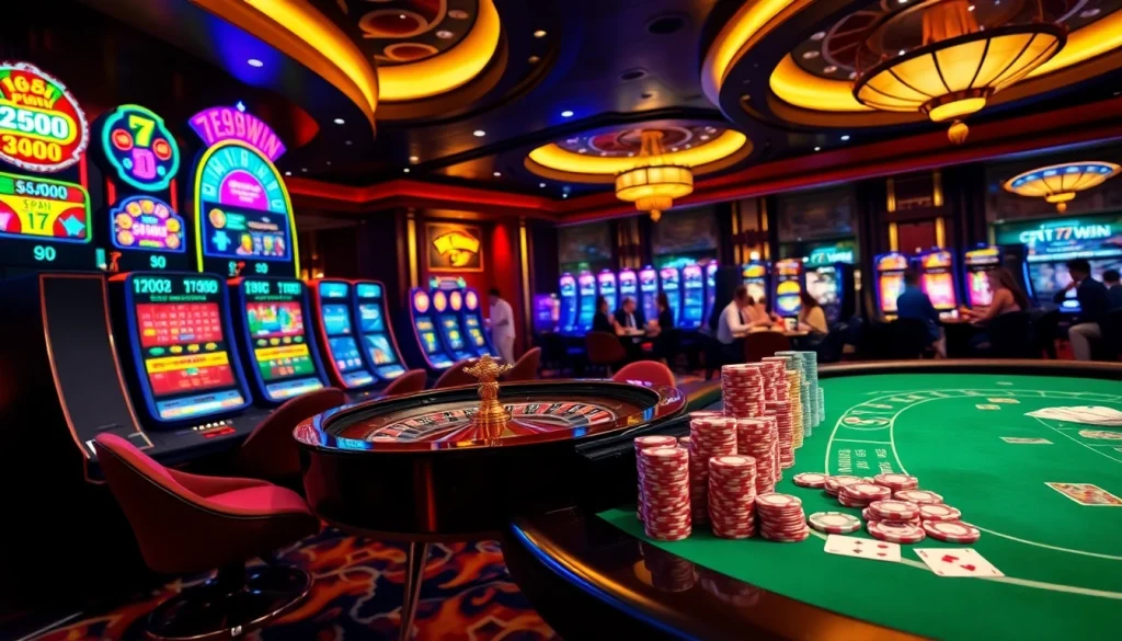 Experience the thrill of gaming at 789win's vibrant casino with exciting tables and slot machines.