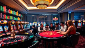 Experience the excitement of gambling at kk55.group with vibrant tables and chips.
