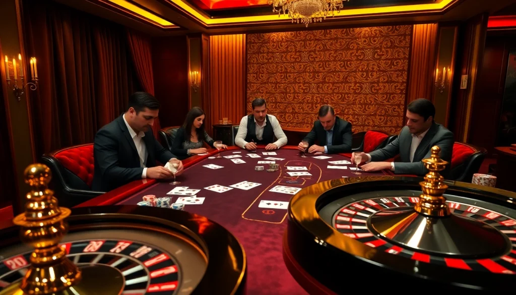 Exciting poker game at ABC8 casino showcasing chips, cards, and an engaging atmosphere.