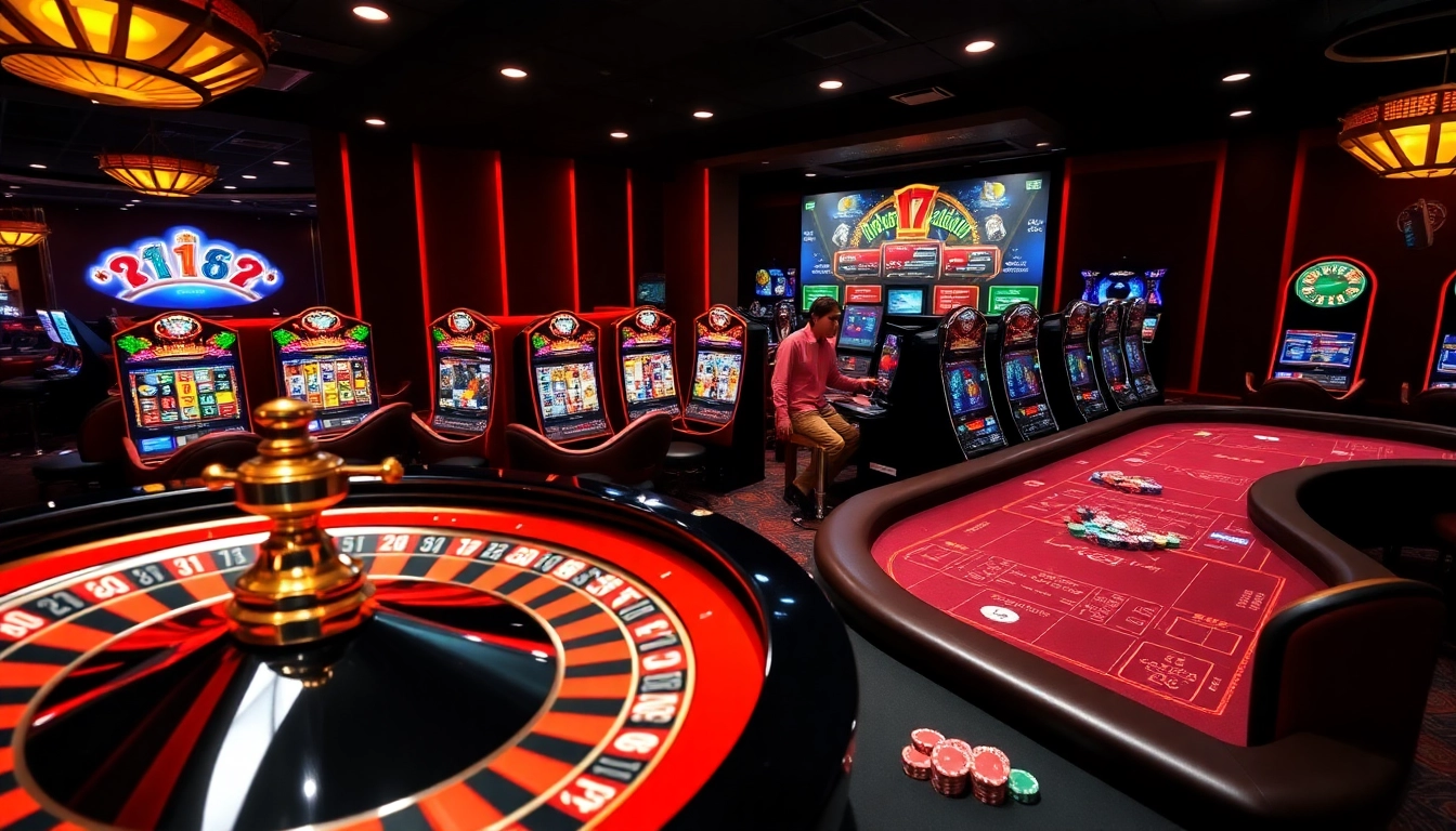 Engaging players at the Trang Chủ RR88 online casino with vibrant tables and exciting games.