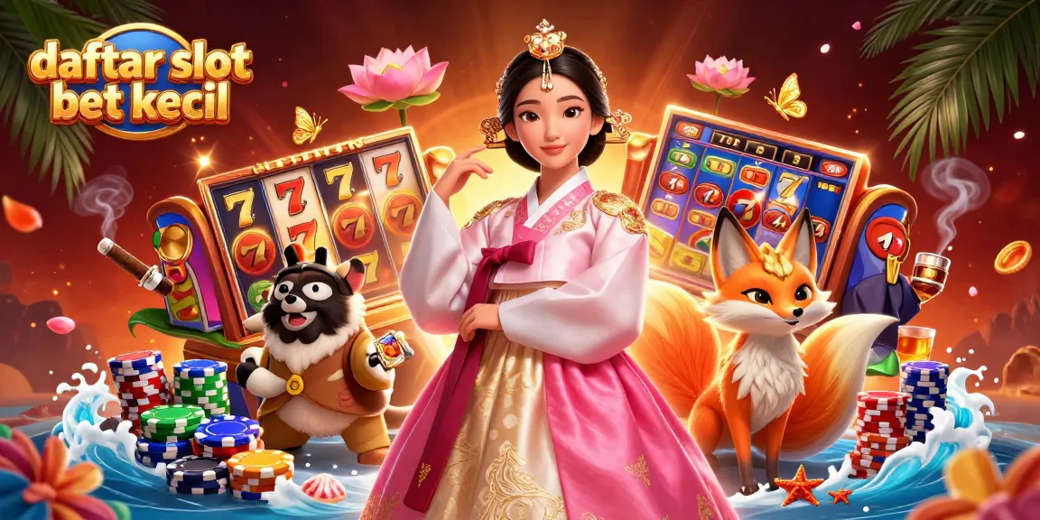 Experience daftar slot bet kecil with exciting slots and enchanting characters in a vibrant casino scene.