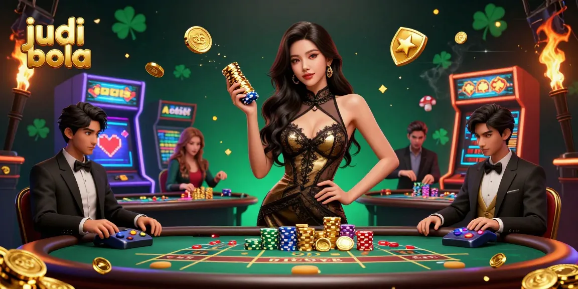 Experience judi bola excitement with a glamorous scene of high-stakes betting.